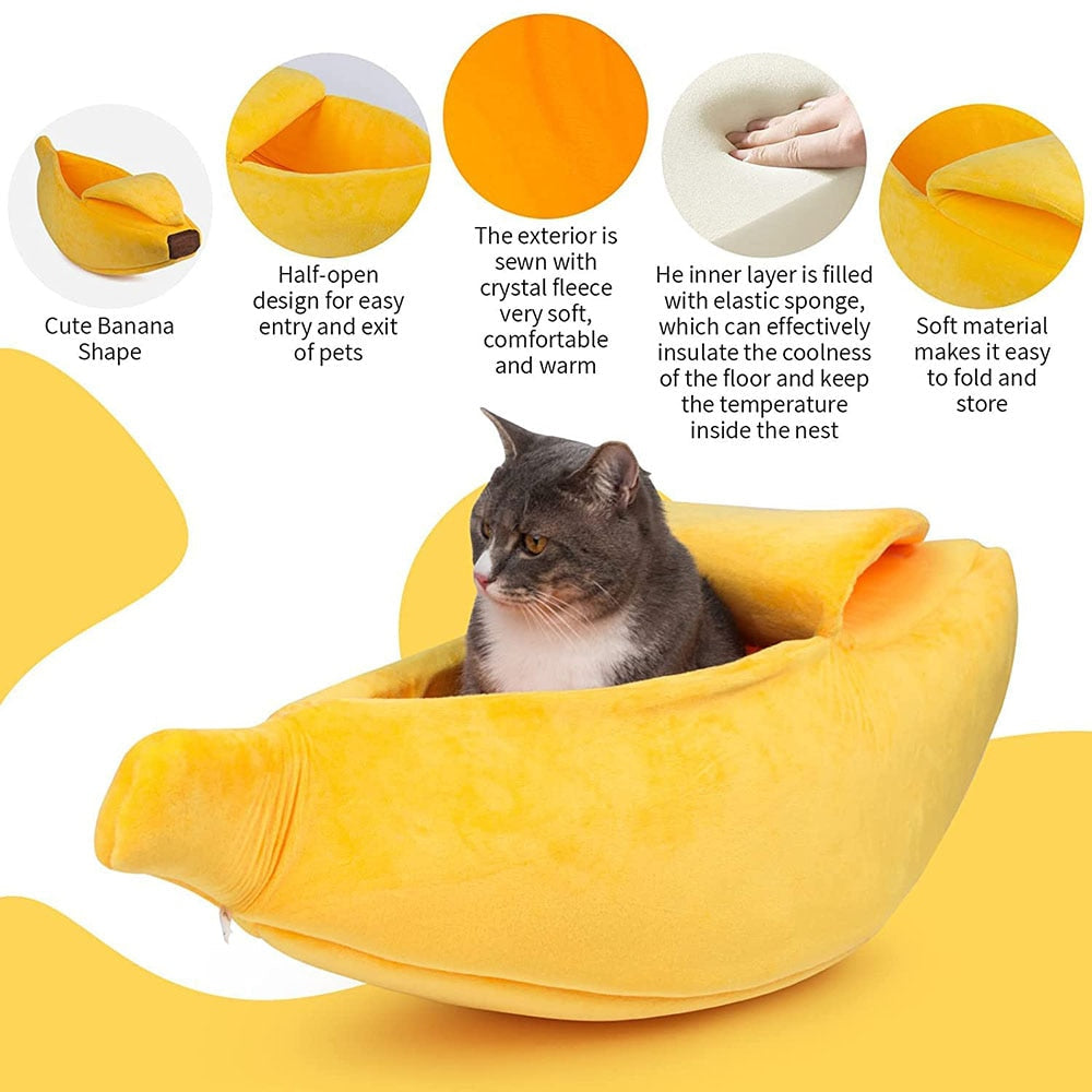 Cat Banana Bed